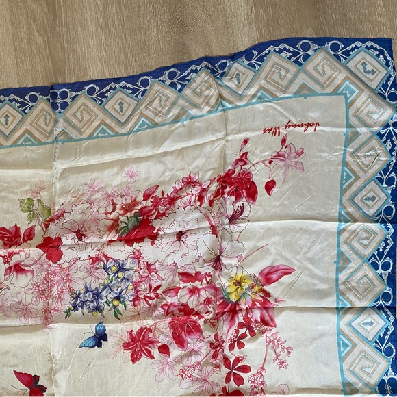 Johnny Was Silk Scarf - Picture 3 of 6